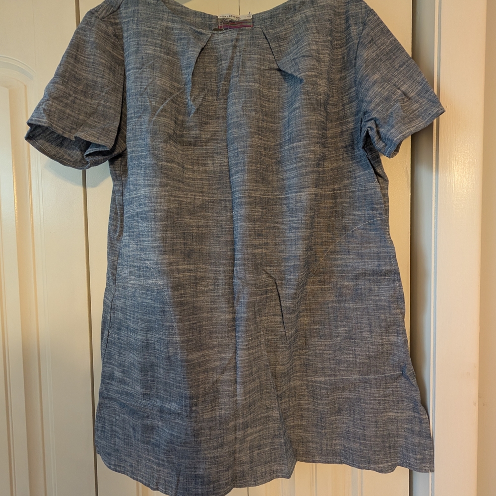 Urban Renewal Textured Blue Mini Dress